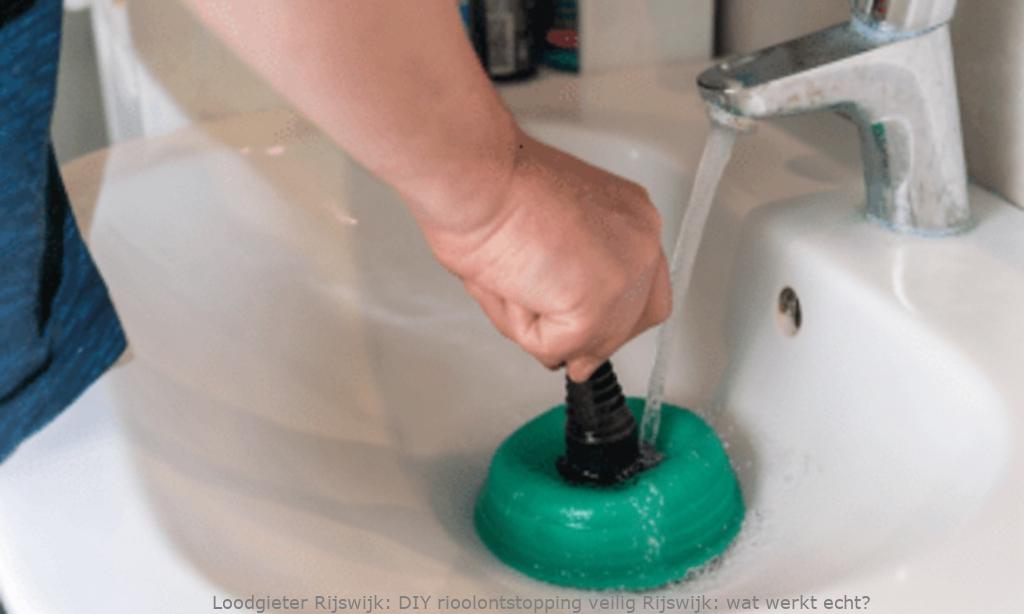 Diy Rioolontstopping Veilig Rijswijk