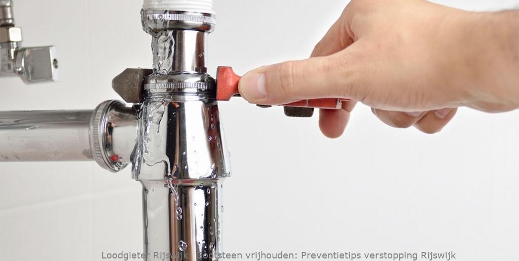 Gootsteen Preventietips Verstopping Rijswijk