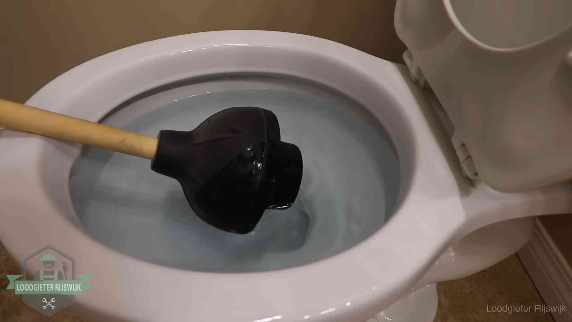 Wc vol water in Rijswijk Plopper in een wc-pot die vol water staat in Rijswijk